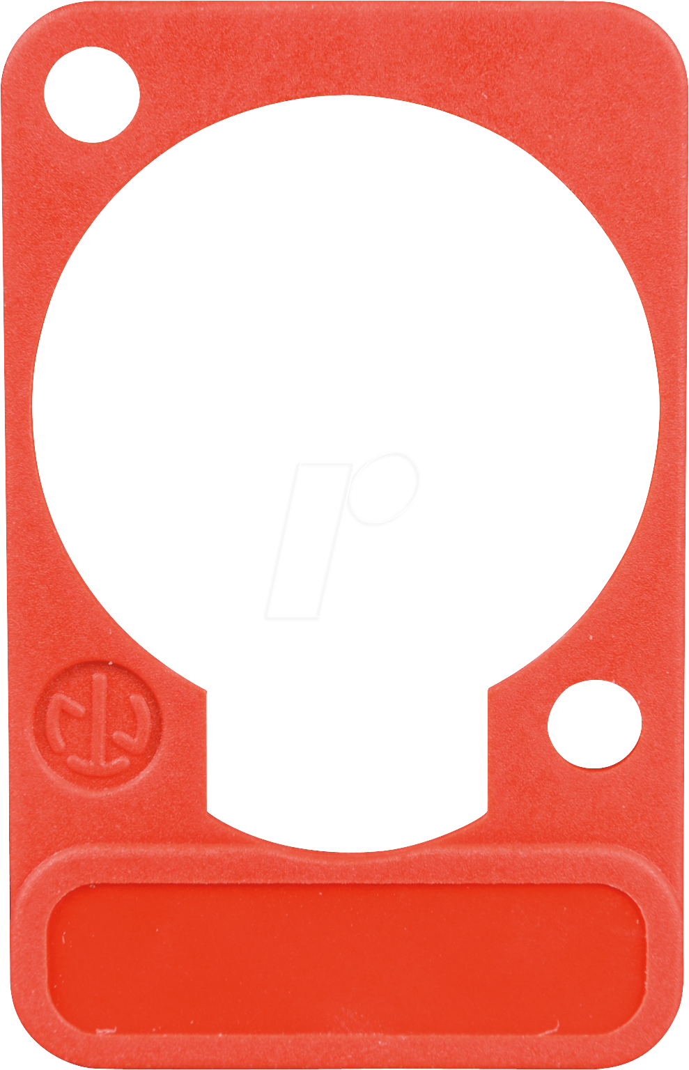 NEUTRIK DSS RT - XLR Beschriftungsplatte, D-Serie, rot