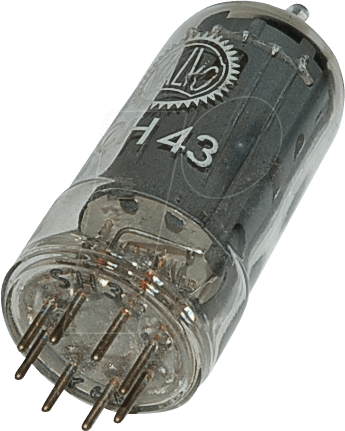 TUBE ECH43 - Elektronenröhre, Mehrfachröhre, B8A, 8-pol, 6,3 V