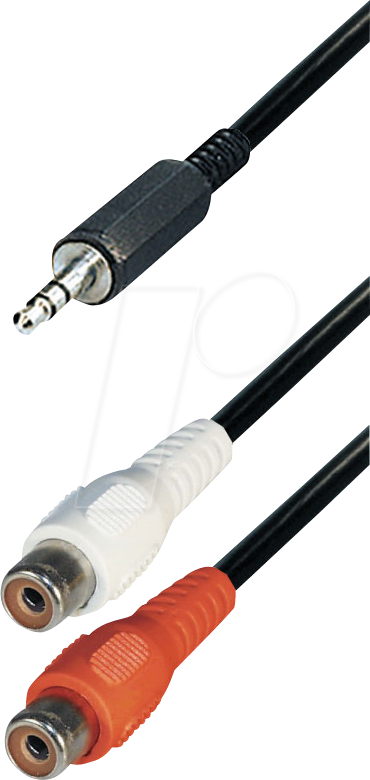 MATR A49K - 3,5 mm Stereo Klinken Stecker zu 2x Cinch Buchse, 0,2 m