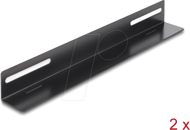 DELOCK 66867 - 19'' Tragschiene, 300 x 40 mm, 2 Stück
