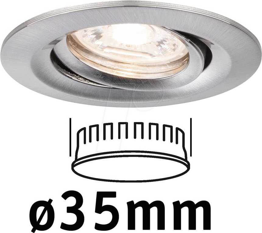 PLM 94294 - Einbauleuchte Nova Mini Coin, 4 W, 2700 K, 15°, rund, eisen