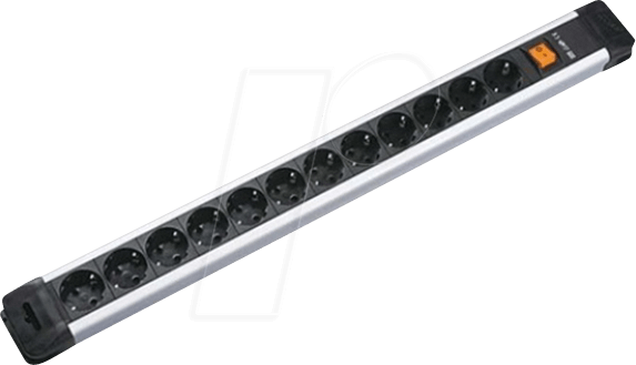 Thumbnail - BACH 330.103 - Steckdosenleiste, 12-fach, Typ F - CEE 7/3, schwarz