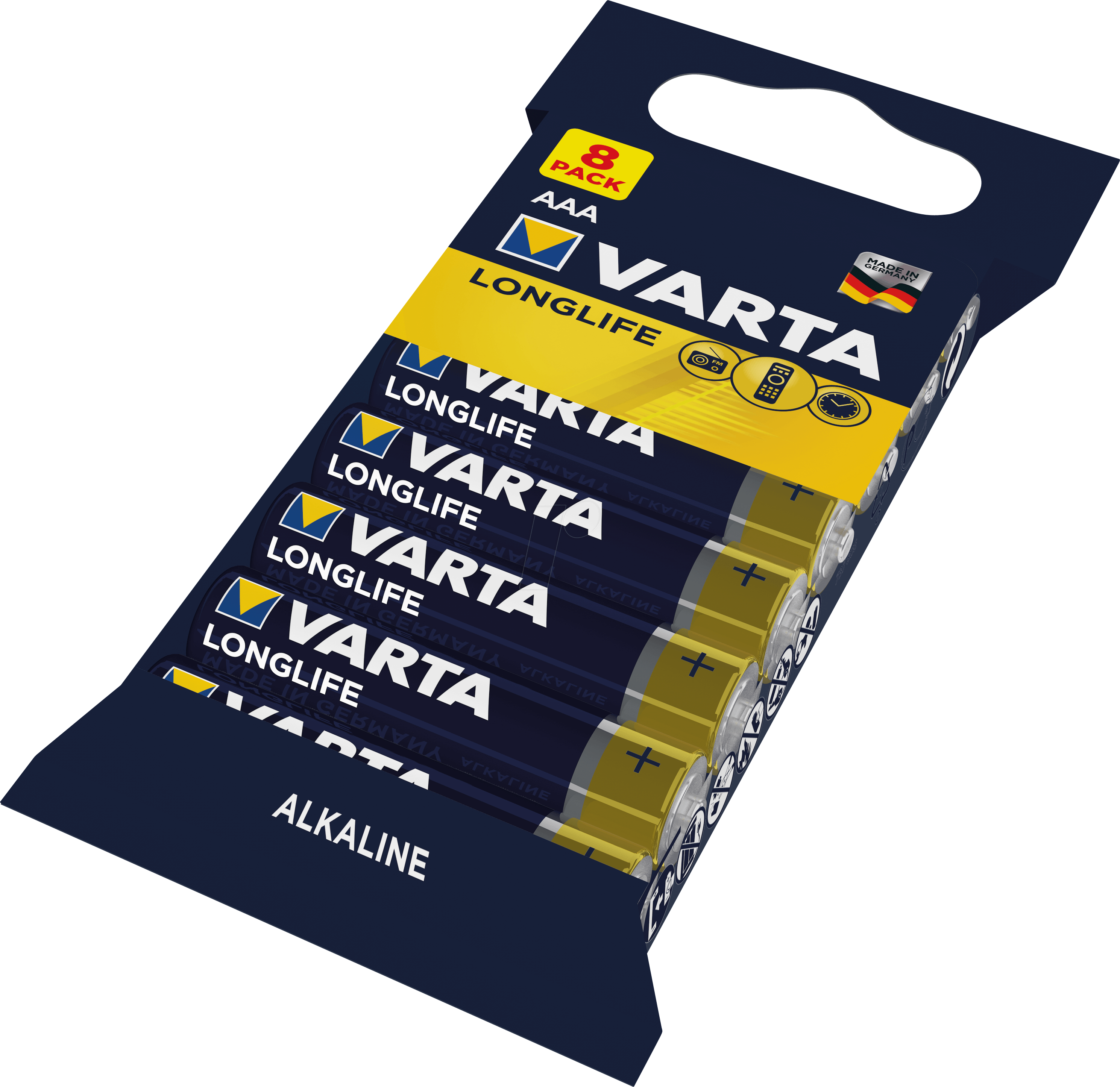 VAR LL8 MICRO - Longlife , Alkaline Batterie, AAA (Micro), 8er-Pack