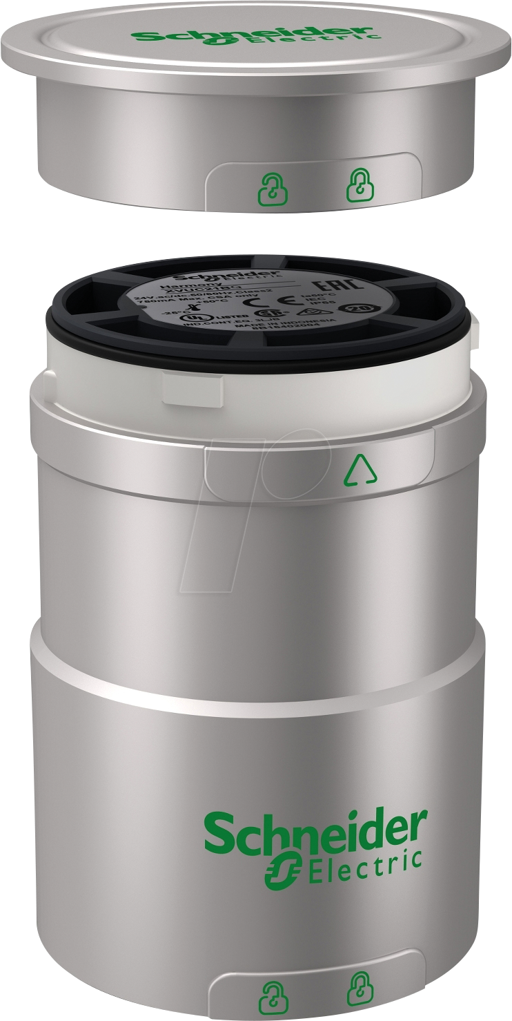 XVUC21BQ - Anschlusselement für Signalsäule, 24V AC/DC, silber