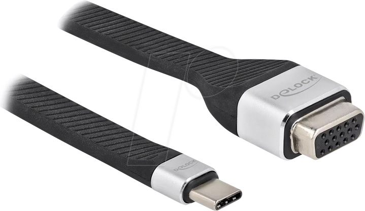 DELOCK 86935 - FPC Flachbandkabel USB-C > VGA DP Alt Mode, 13 cm