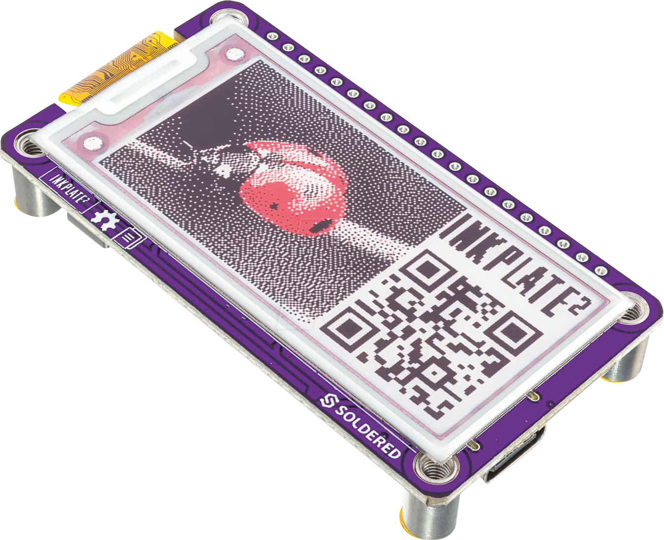 DEBO INK 2 - Entwicklerboards - Display ePaper, 2'', rot/schwarz/weiß