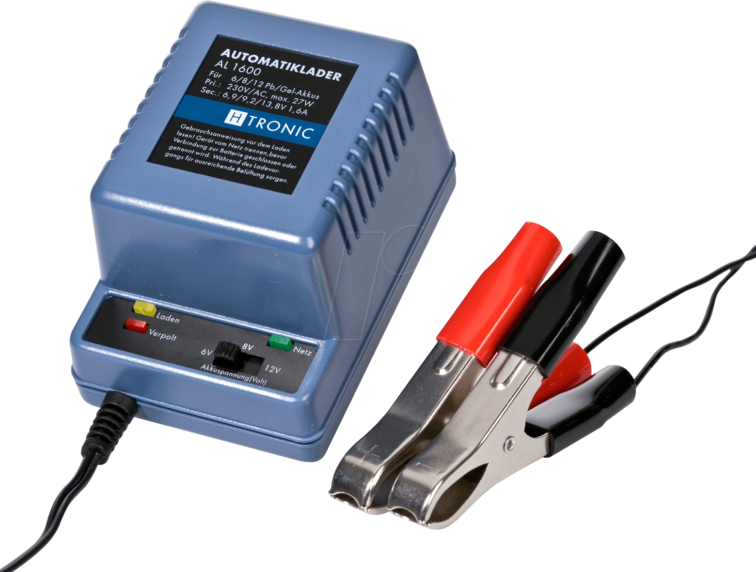 Thumbnail - AL 1600 - Automatik-Ladegerät für Bleiakkus, 5 - 150 Ah, 6 / 8 / 12 V