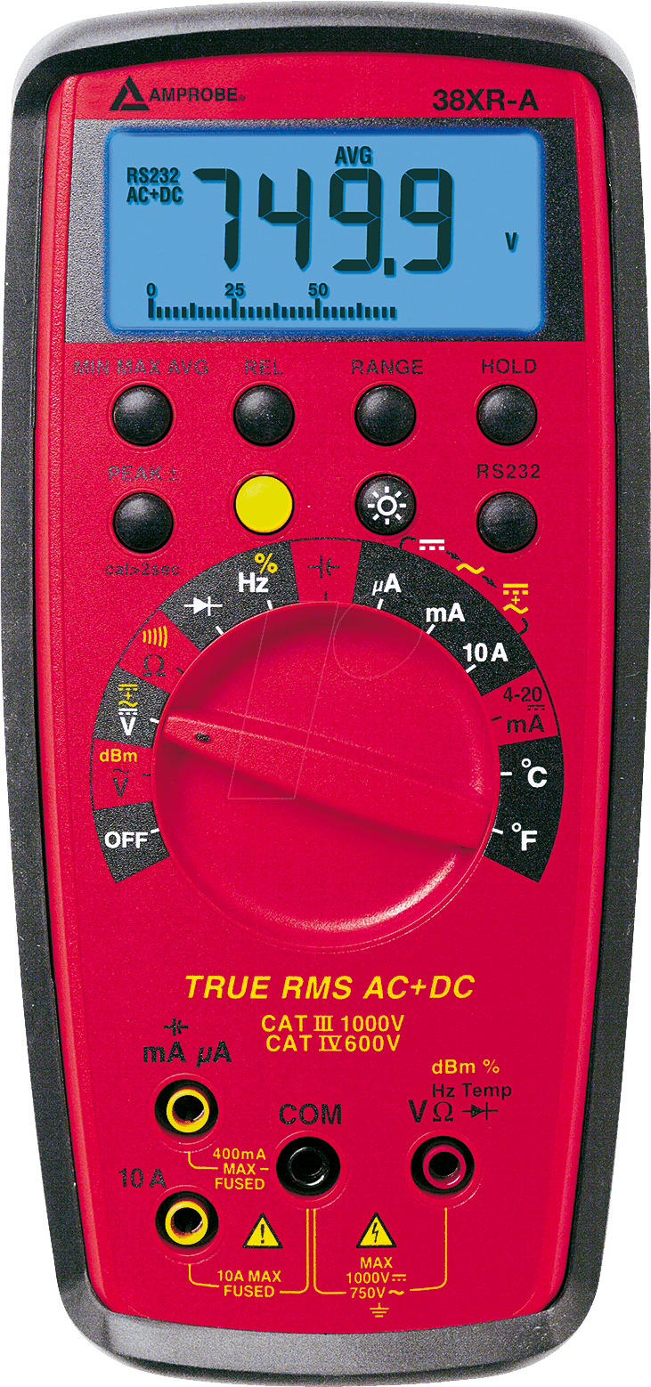 AMPROBE 38XR-A - Multimeter 38XR-A, digital, 9999 Counts, TRMS
