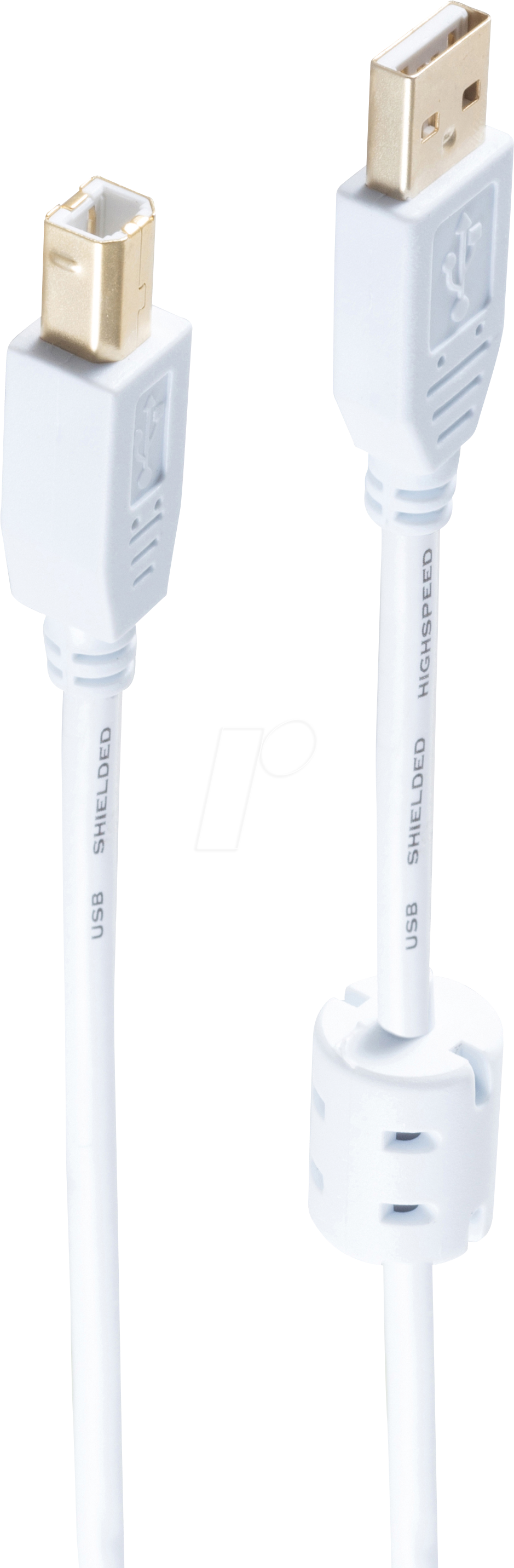 Thumbnail - SHVP 77022-WF - USB 2.0 Kabel, A Stecker auf B Stecker, 1,8 m