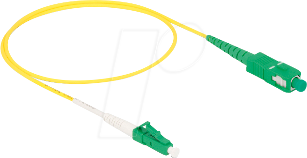 DELOCK 83234 - LWL Kabel, LC-APC / SC-APC, Simplex, OS2, 0,5 m