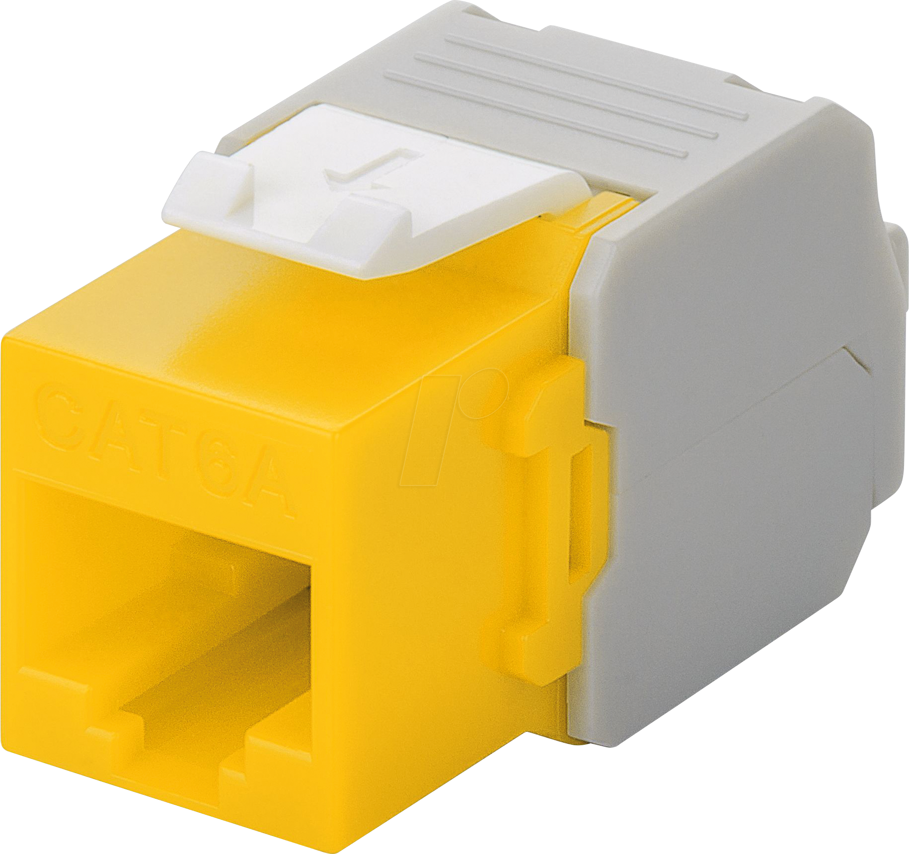 Thumbnail - GOOBAY 90691 - Keystone Modul Cat.6a UTP, RJ45 Buchse / LSA, gelb
