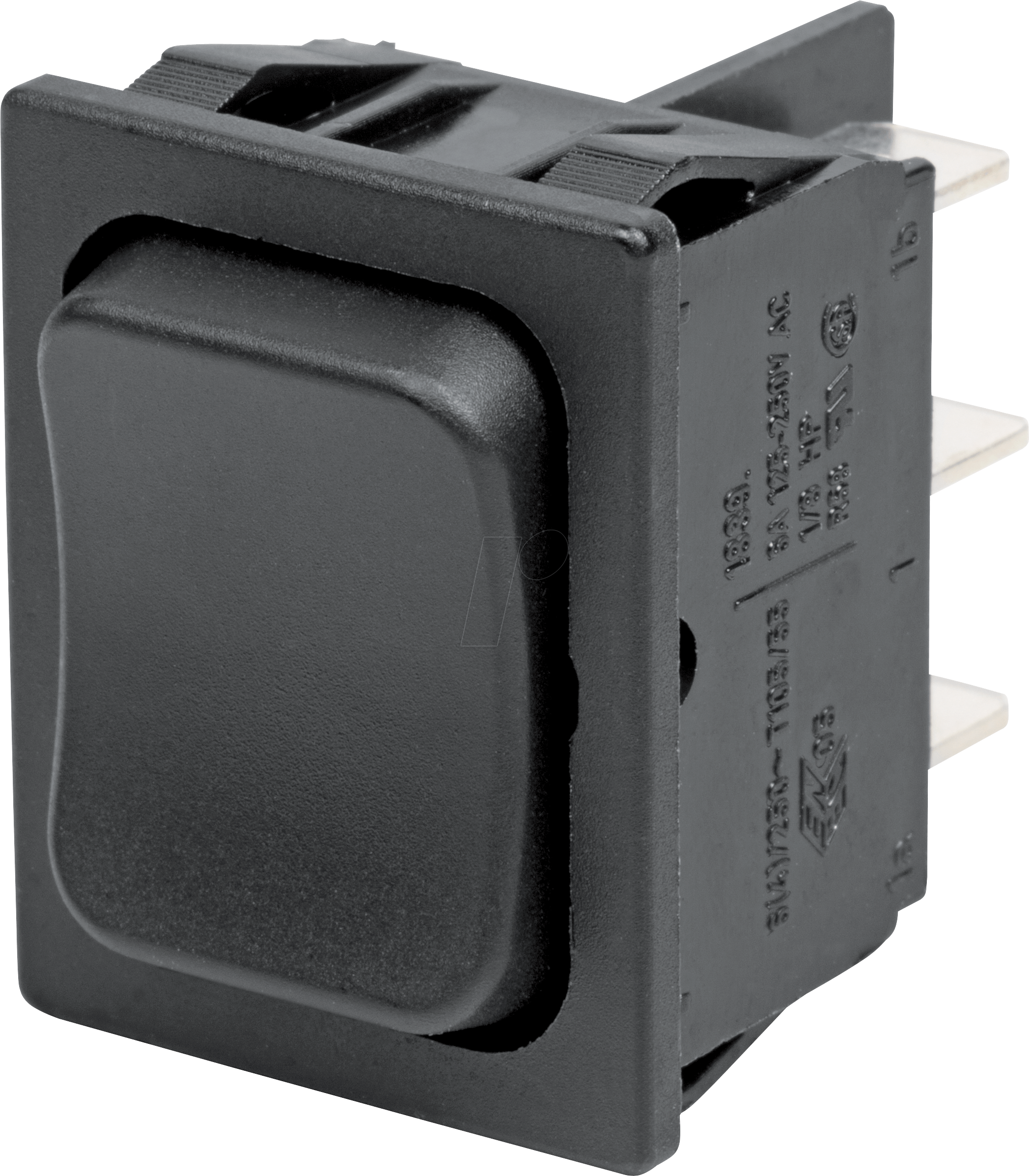 MAR 1839.3512 - Wippschalter EIN - AUS - EIN, 2 polig, schwarz