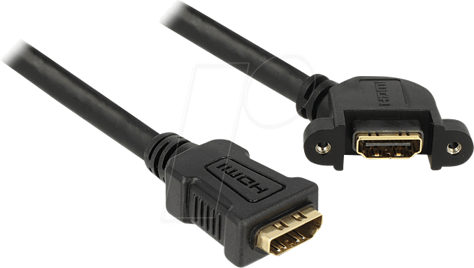 DELOCK 85101 - HDMI A Buchse > HDMI A Buchse gewinkelt, 25 cm
