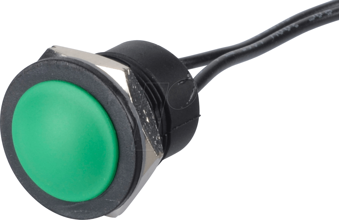 IA16 NO GN - Drucktaster IA 16 mm - flaches Profil, NO, gn