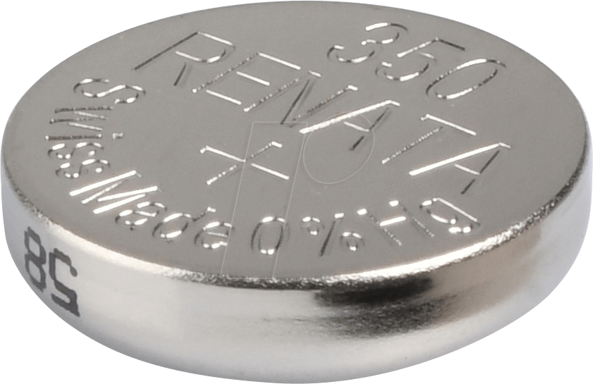 RENATA 350 - Silberoxid-Knopfzelle, 350, 105 mAh, 11,6 x 3,6 mm