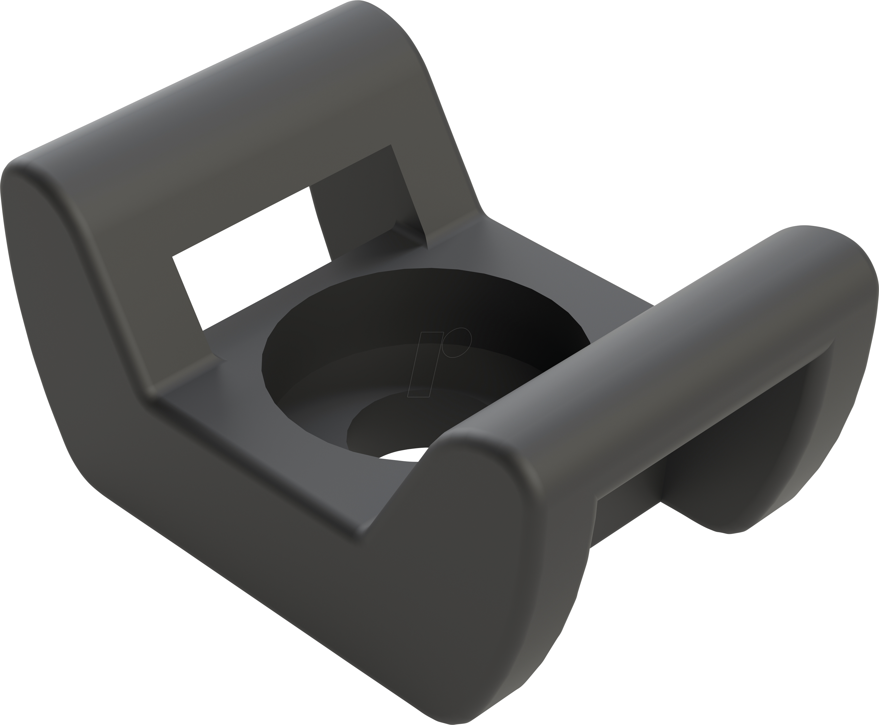 APRA 498-429-16 - Befestigungssockel, bis 9 mm, schwarz, 50er Set