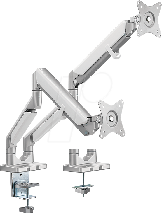 LOGILINK BP0088 - Monitor Halter, 2 Displays, 17'' - 32'', 506 mm, Tischmontage, Sil