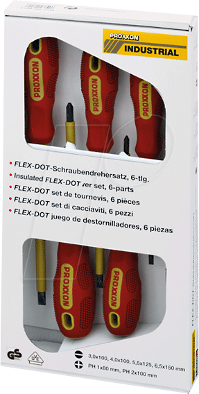 PROXXON 22630 - VDE Schraubendrehersatz Schlitz + PHILLIPS, 6-teilig