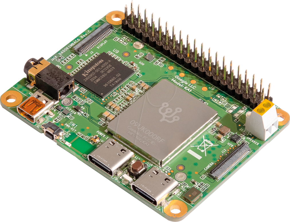 GOO CORAL MINI - Coral Dev Board Mini, Quad-Core & AI Google Edge TPU, WiFi