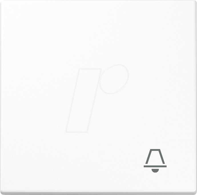 JG LS990 K - Wippe 1fach, Symbol Klingel, Duroplast, alpinweiß