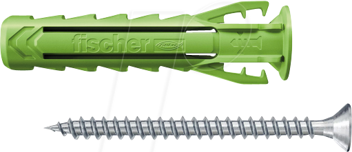 FD 567861 - Dübel + Schraube, SX Plus Green 6x30 S K, 15-teilig