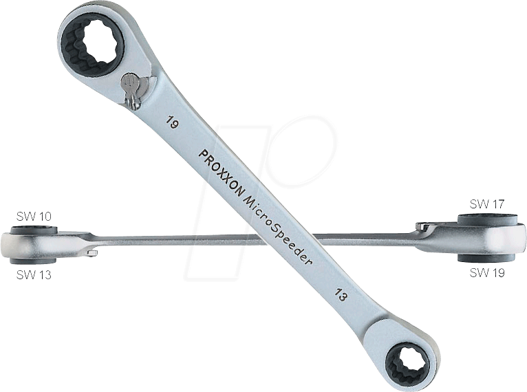 PROXXON 23236 - Ringratschenschlüssel, SW 10-19, 4-in-1