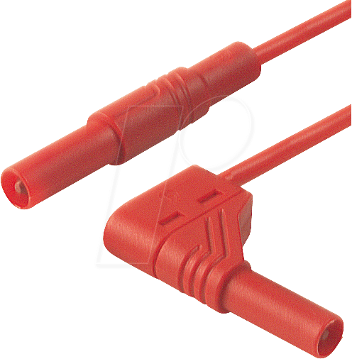 MLS WG 50 1 RT - Messleitung, 1,0 mm², 0,5 m, rot, gesichert