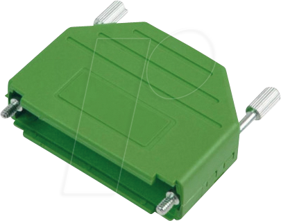 MHDPPK25-G-K - D-Sub Kappe, 25-polig, gerade, grün