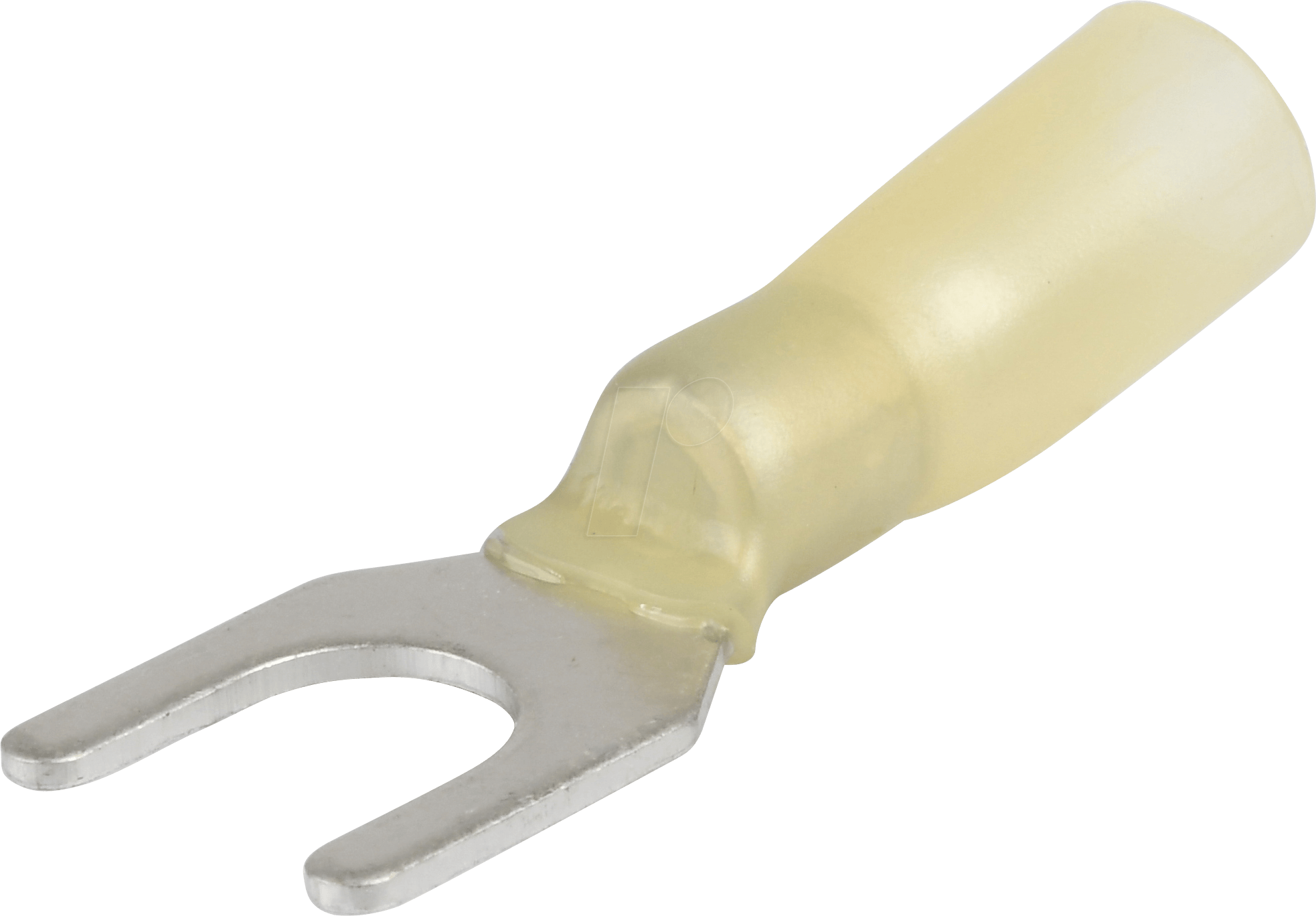 WE K406080HS - Gabelkabelschuh mit Schrumpfschlauch - 4,0 … 6,0 mm², M8, gelb