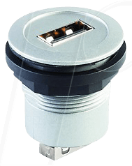 RRJ USB AA - USB 2.0-Buchse auf Buchse - Typ A, silber