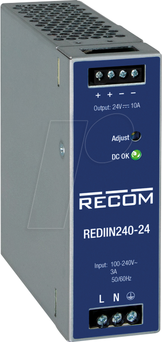REDIIN240-24 - Schaltnetzteil, Hutschiene, 240 W, 24 V, 10 A