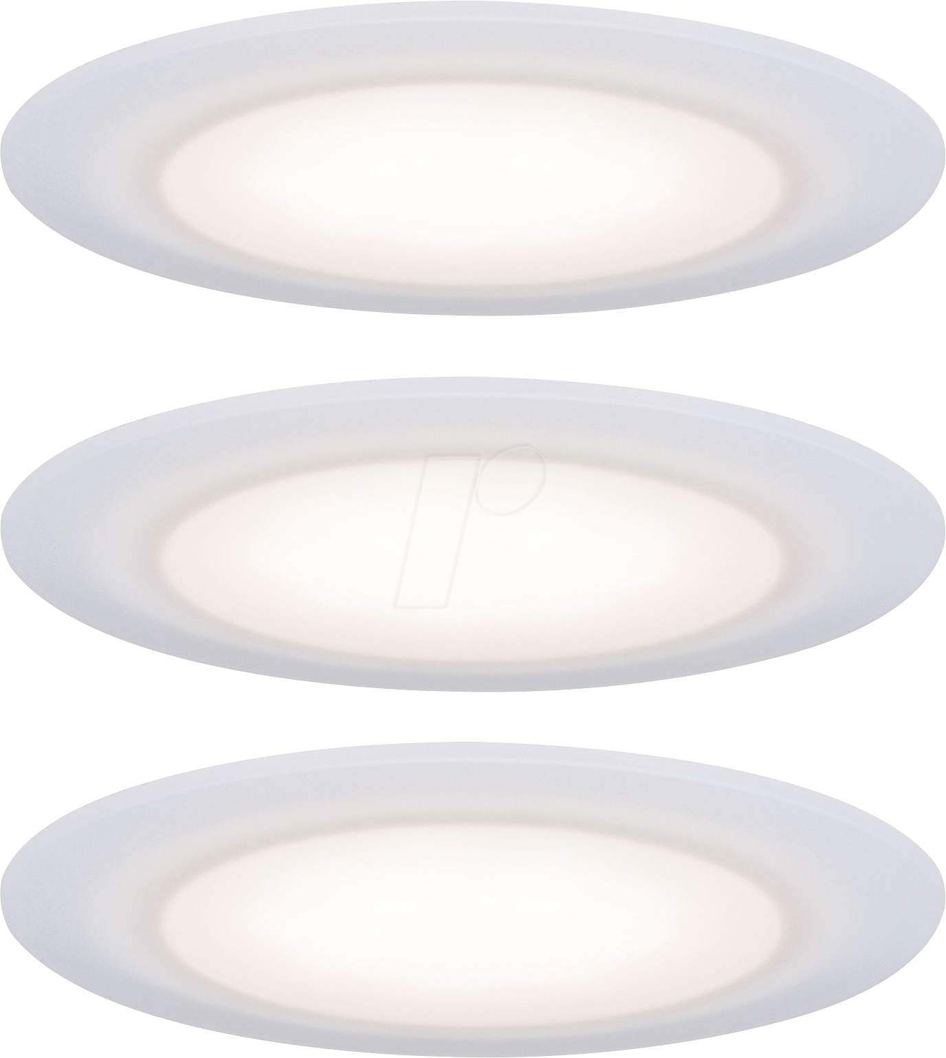PLM 99940 - Einbauleuchte Suon, 5 W, 2700 K, starr, weiß, Satin, 3er Set