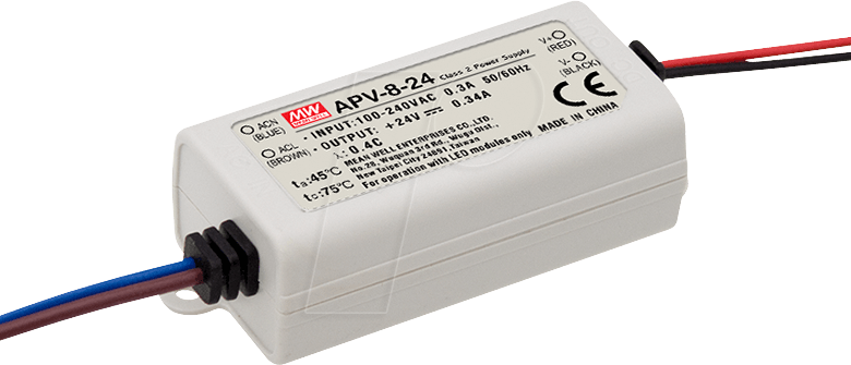 MW APV-8-5 - LED-Trafo, 7 W, 5 V DC, 1400 mA