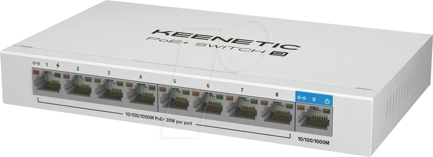 KN-4710-01-EU - Switch, 9-Port, Gigabit Ethernet, PoE+