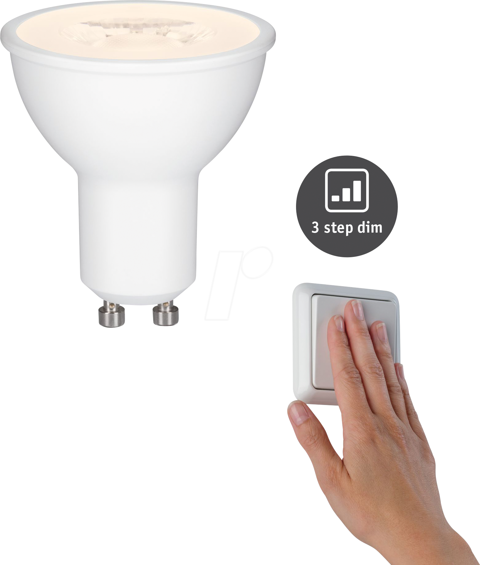 PLM 28577 - LED-Strahler GU10, 6,4 W, 460 lm, 2700 K, dimmbar