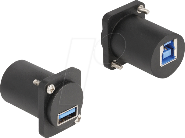 DELOCK 88108 - D-Typ Modul USB Typ-A Buchse / Typ-B Buchse,schwarz