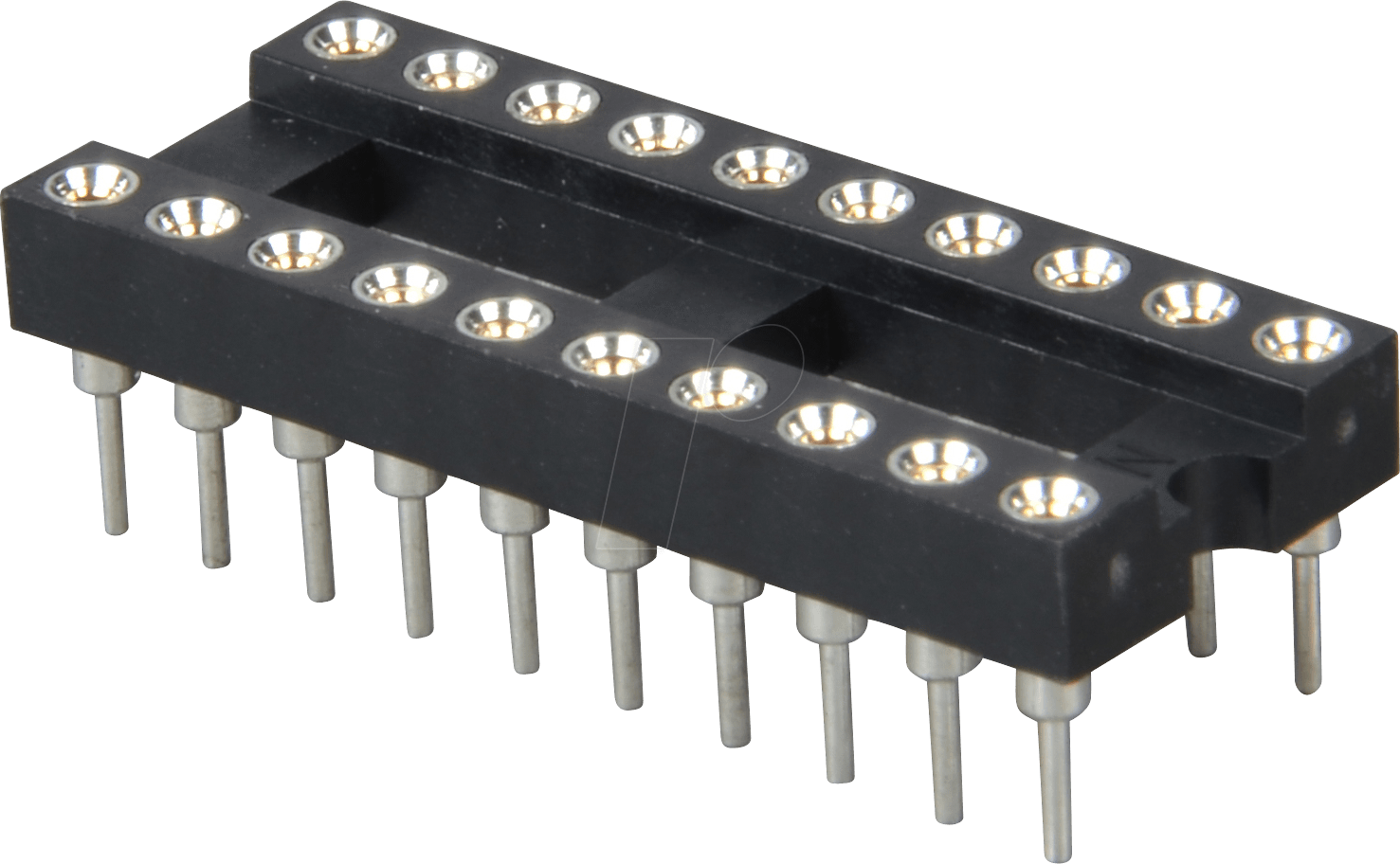 GS 20P - IC-Sockel, 20-polig, superflach, gedreht, vergold.