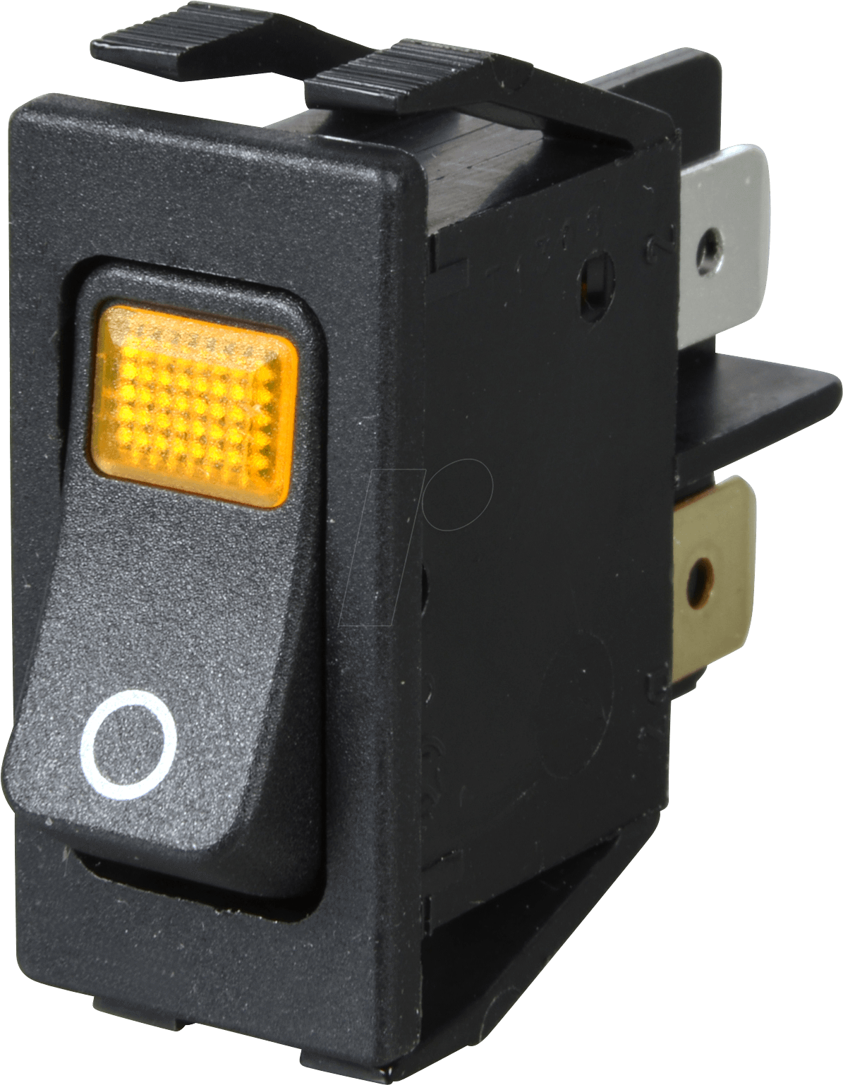 WIPPE 1555.3104 - Wippschalter, 2x Aus, Fenster orange beleuchtet