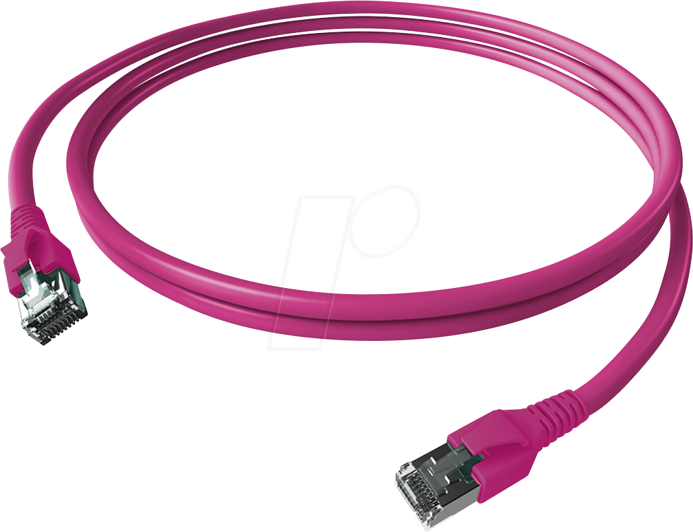 CP1KVBVBV0010 - Cat.6a Patchkabel, S/FTP, FlexBoot, violett, 1 m