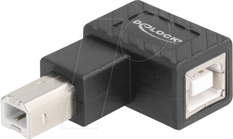 DELOCK 67207 - USB 2.0 Adapter, B Stecker > B Buchse 90° links