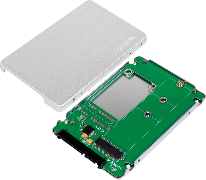LOGILINK AD0021 - Externes M.2 NGFF Gehäuse, 2,5 SATA