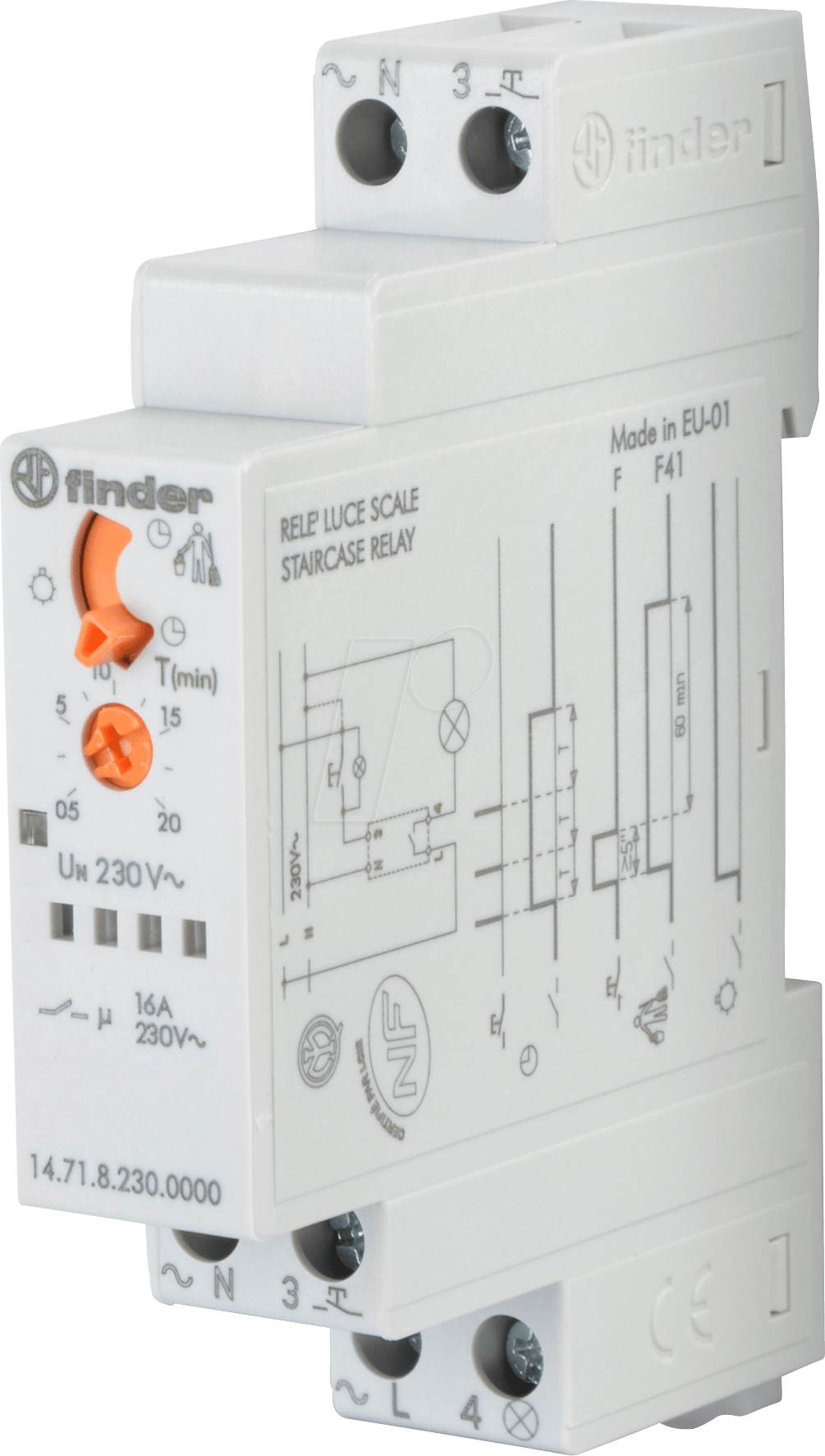 FIN 14.71 - Treppenhausautomat für max. 30 Taster, 230V