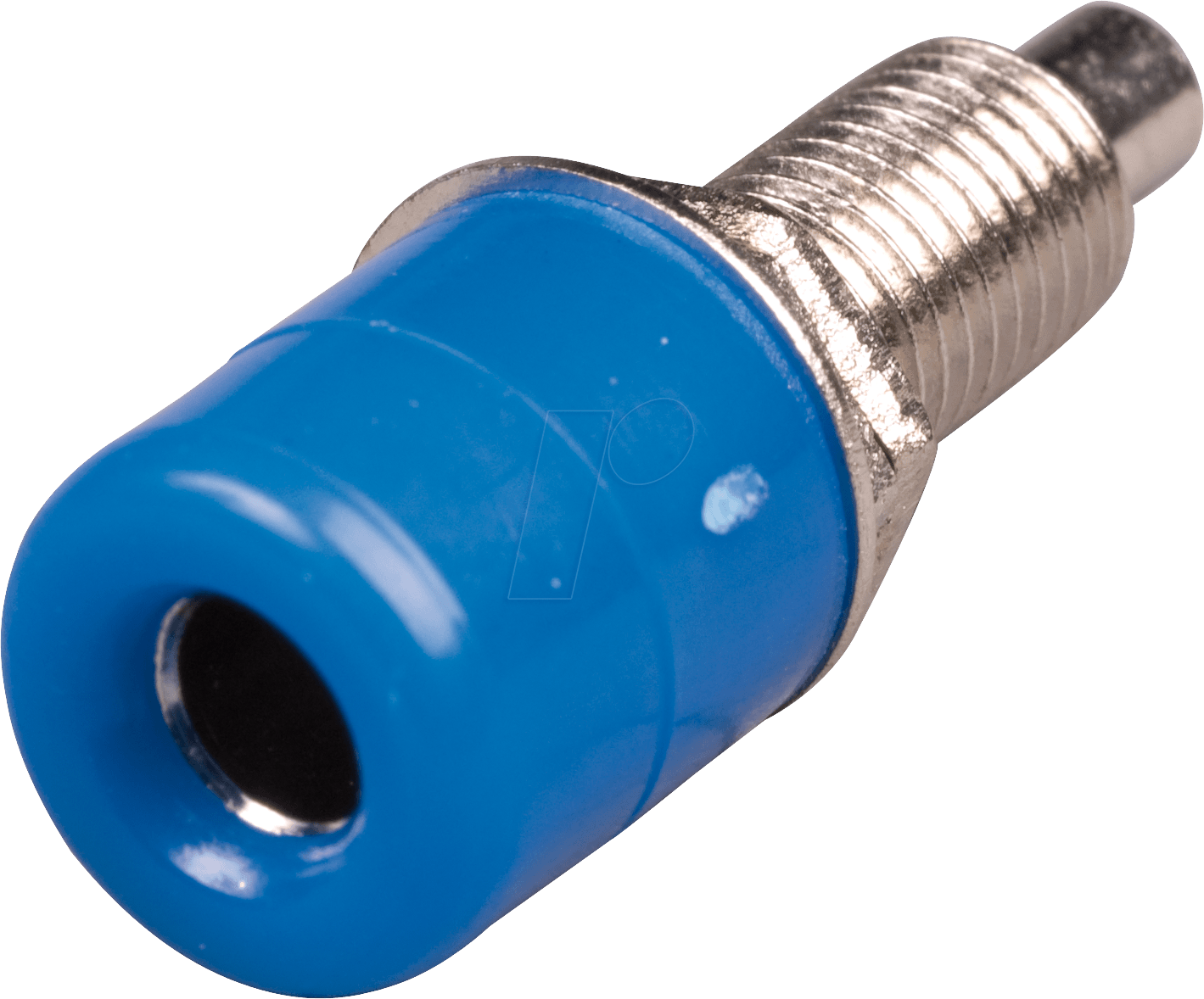 BB 4 BL - Bananenbuchse 4mm, vollisoliert, blau