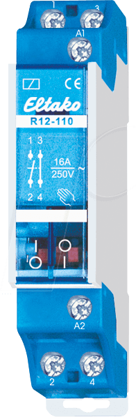 R12-110-230V - Schaltrelais - 1 Schließer + 1 Öffner, 230V
