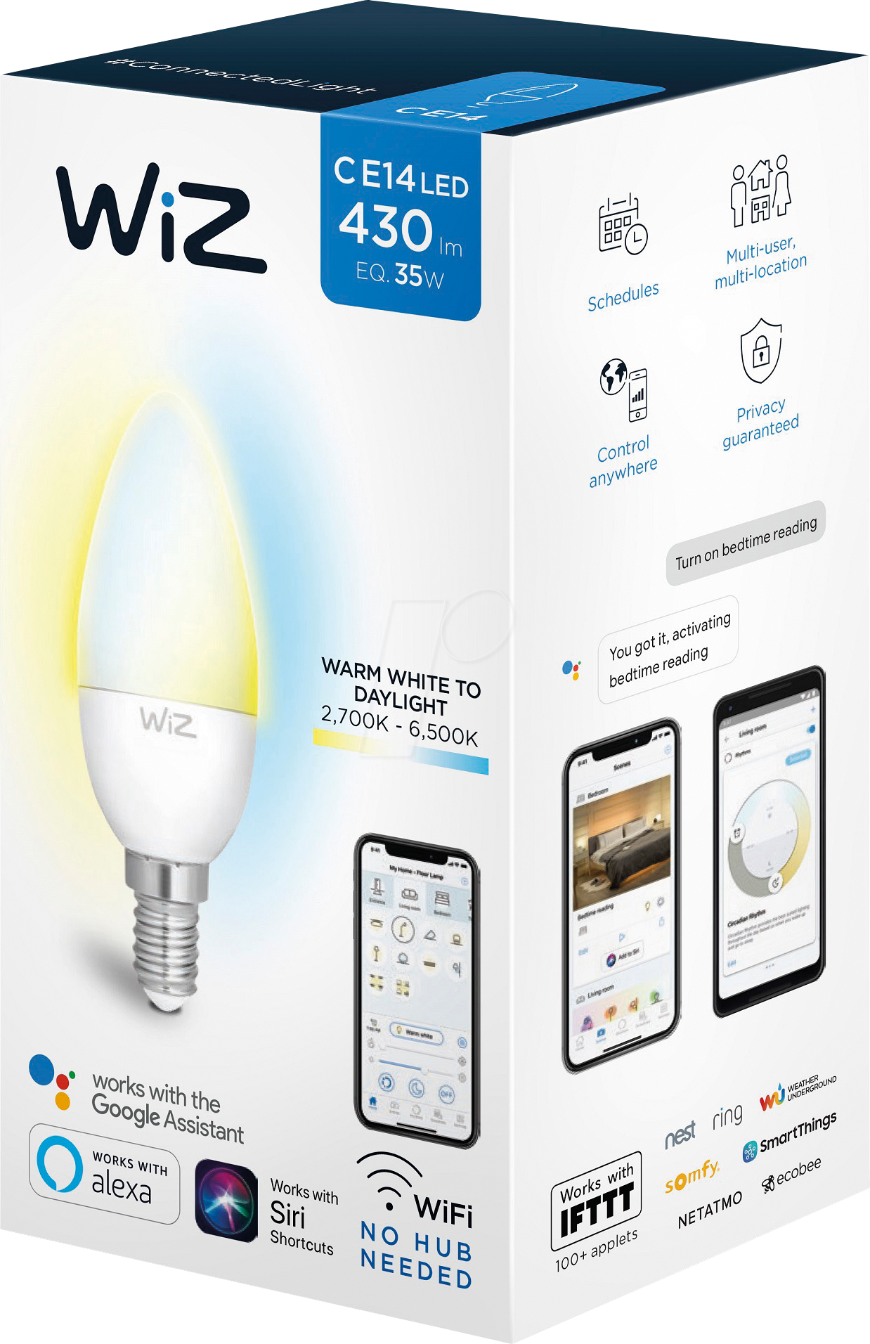 WIZ 1420443771 - WiZ G2 Whites Candle E14