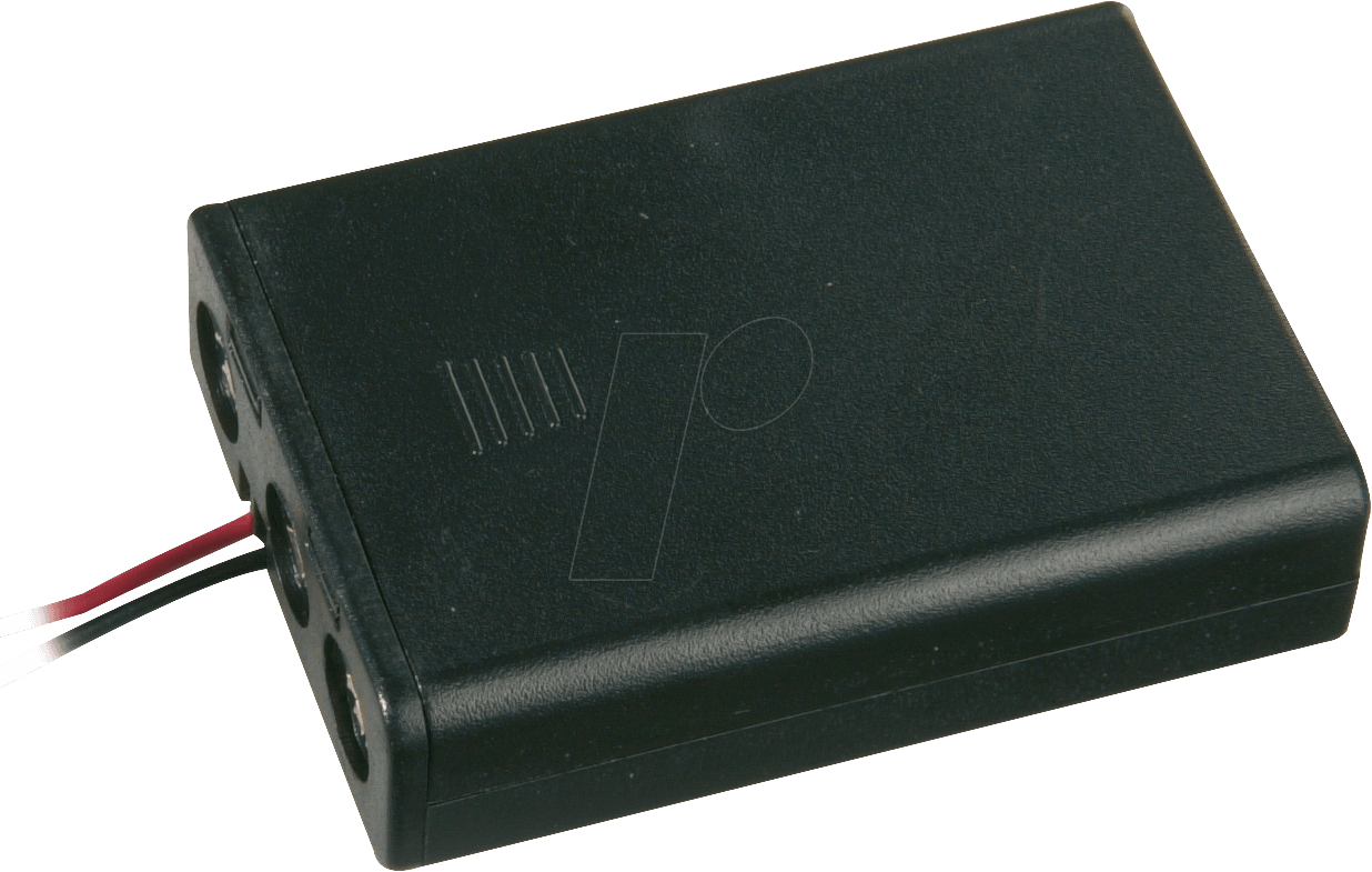 HALTER 3XAAA - Batteriehalter für 3 Microzellen (AAA), geschlossen