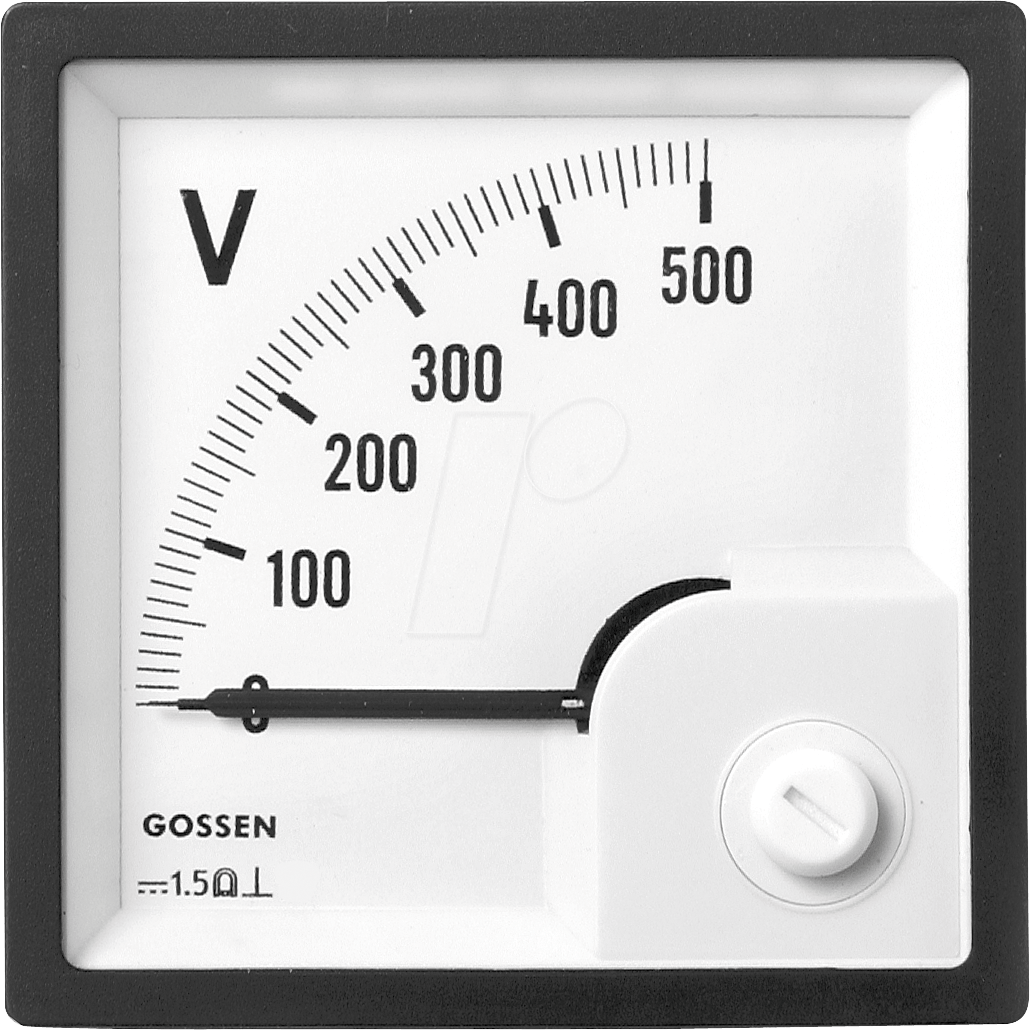 DQB 72-10V - Drehspul-Messwerk 0-10 V, 72x72 mm