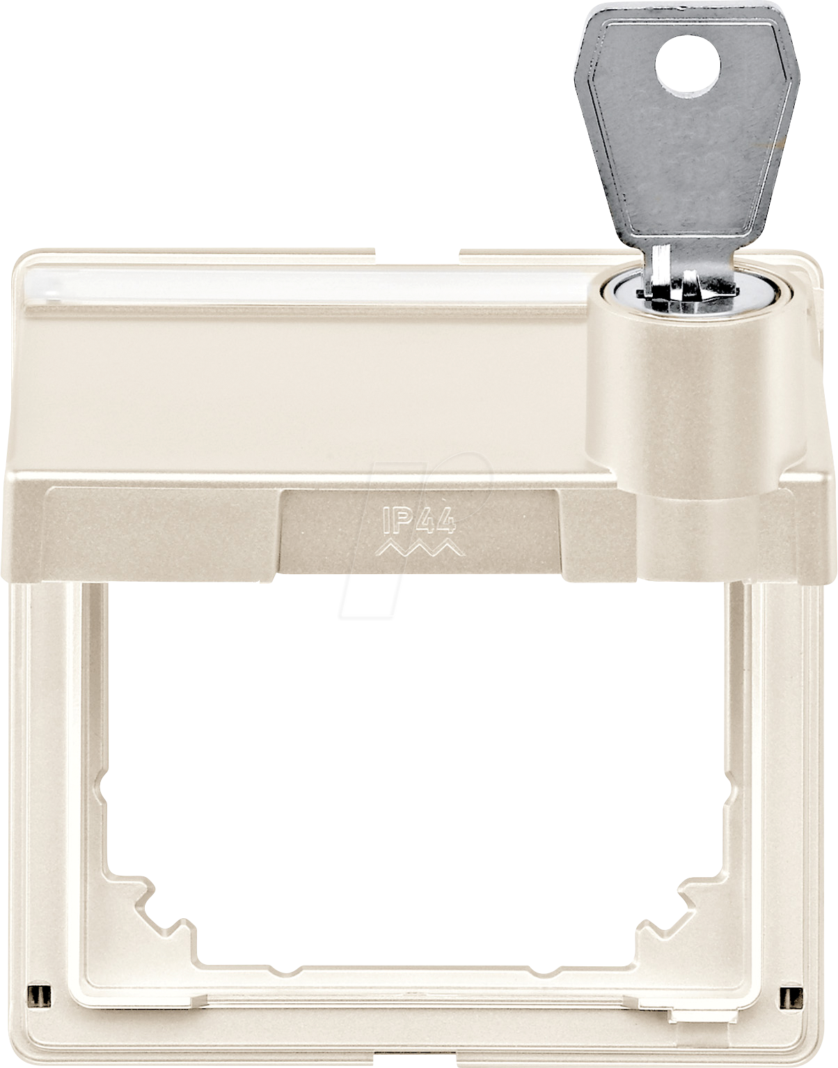 MERTEN 516344 - Zwischenring, Klappdeckel, Schriftfeld, abschließbar, weiß