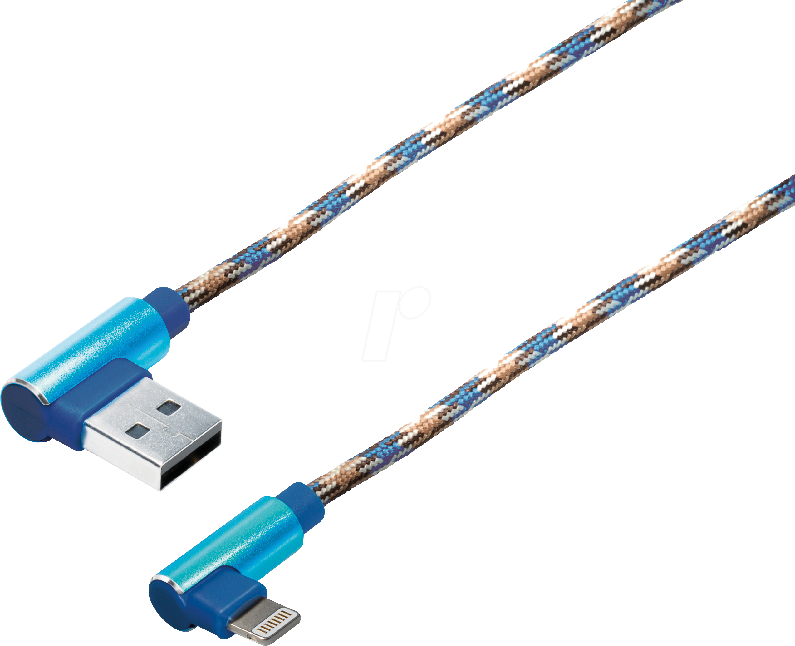 MATR M10L - Sync- & Ladekabel, USB A -> 8 pol, 1,0m, gew., blau