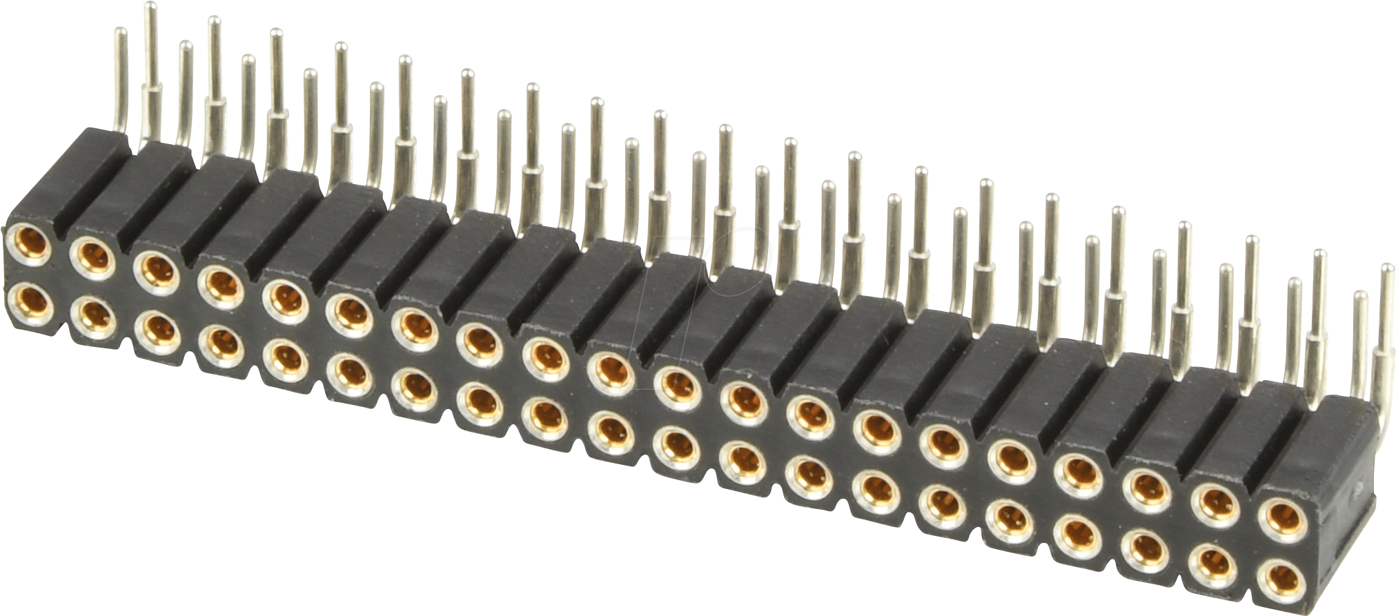 W+P 154-040-2 - Präzisionsbuchsenleiste, gewinkelt, RM 2,54, 2x20-polig
